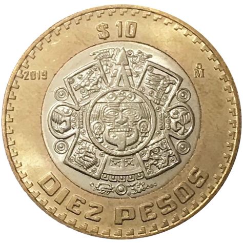 moneda de diez pesos mexicanos